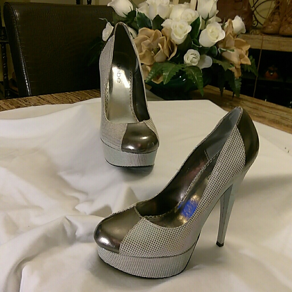 Bebe ladies platform heels